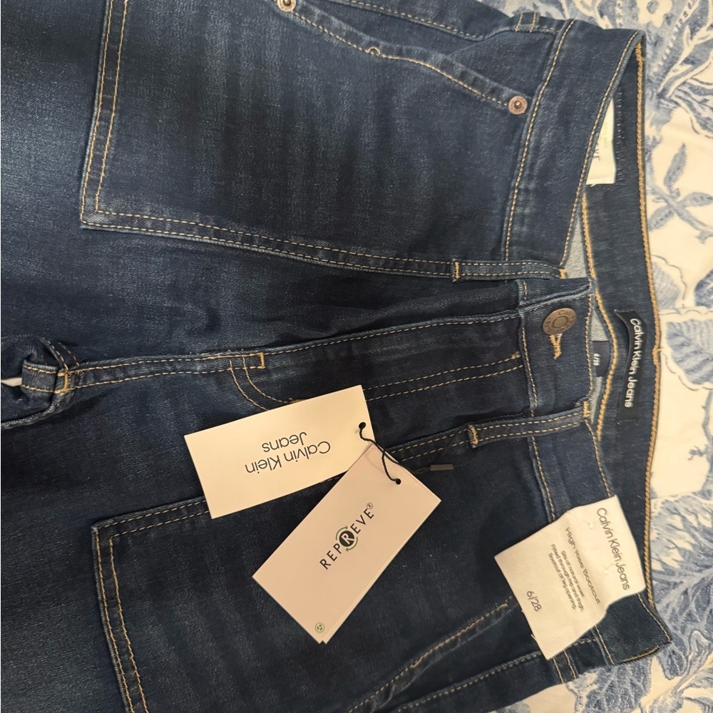 Calvin Klein Women's High Rise Bootcut Jeans size 6 new with tags - Picture 9 of 10